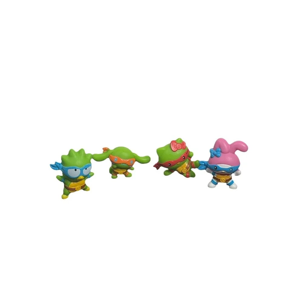 Hello Kitty Happy Meal Toys Teenage Mutant Ninja Turtles 2025 (4) Cake Toppers